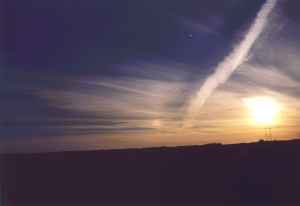 Contrails over Minnesota