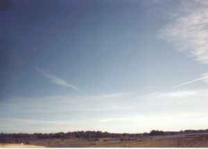 Contrails over Minnesota